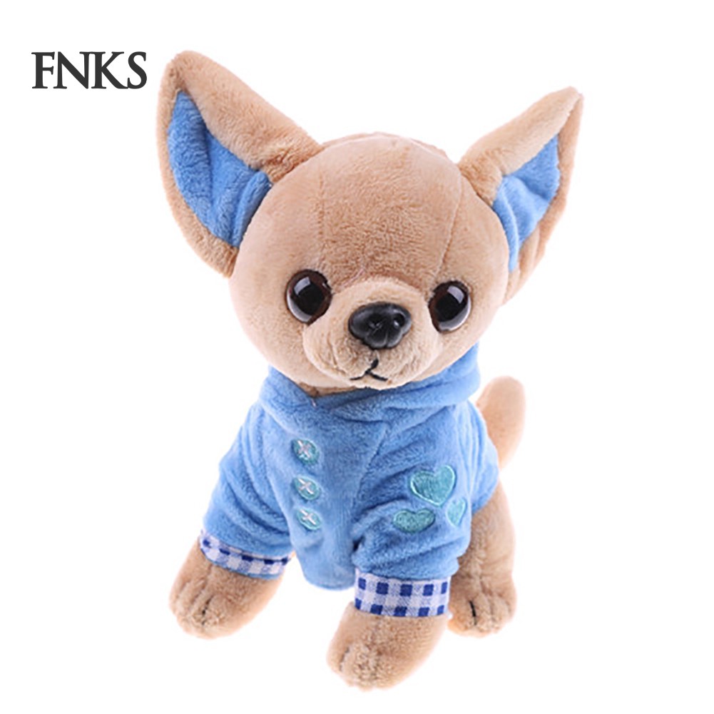 đồ chơi nhồi bông Hình Chú Chó Chihuahua Mềm Mại 17cm