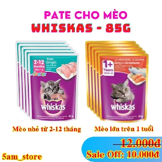 Thức ăn cho mèo Whiskas vị cá hồi 85g