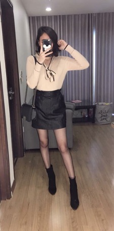 [ Đẹp- độc - lạ ] Áo len cừu buộc nơ