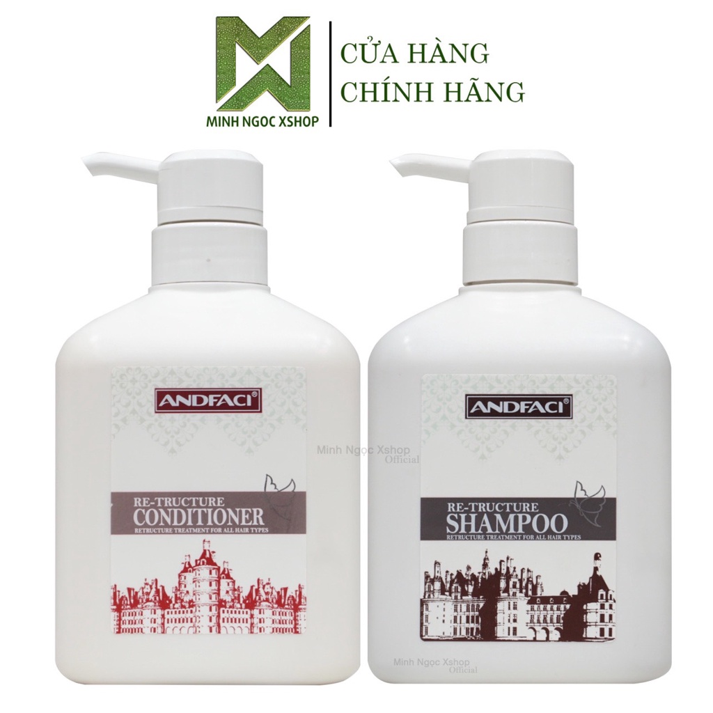 Dầu gội xả siêu phân tử Andfaci 650ml phục hồi tóc