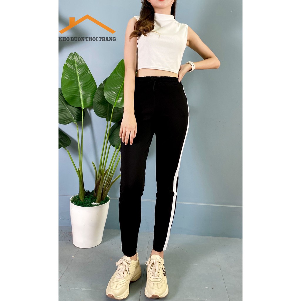 Quần nữ 1 sọc thể thao kiểu dáng cá tính | BigBuy360 - bigbuy360.vn