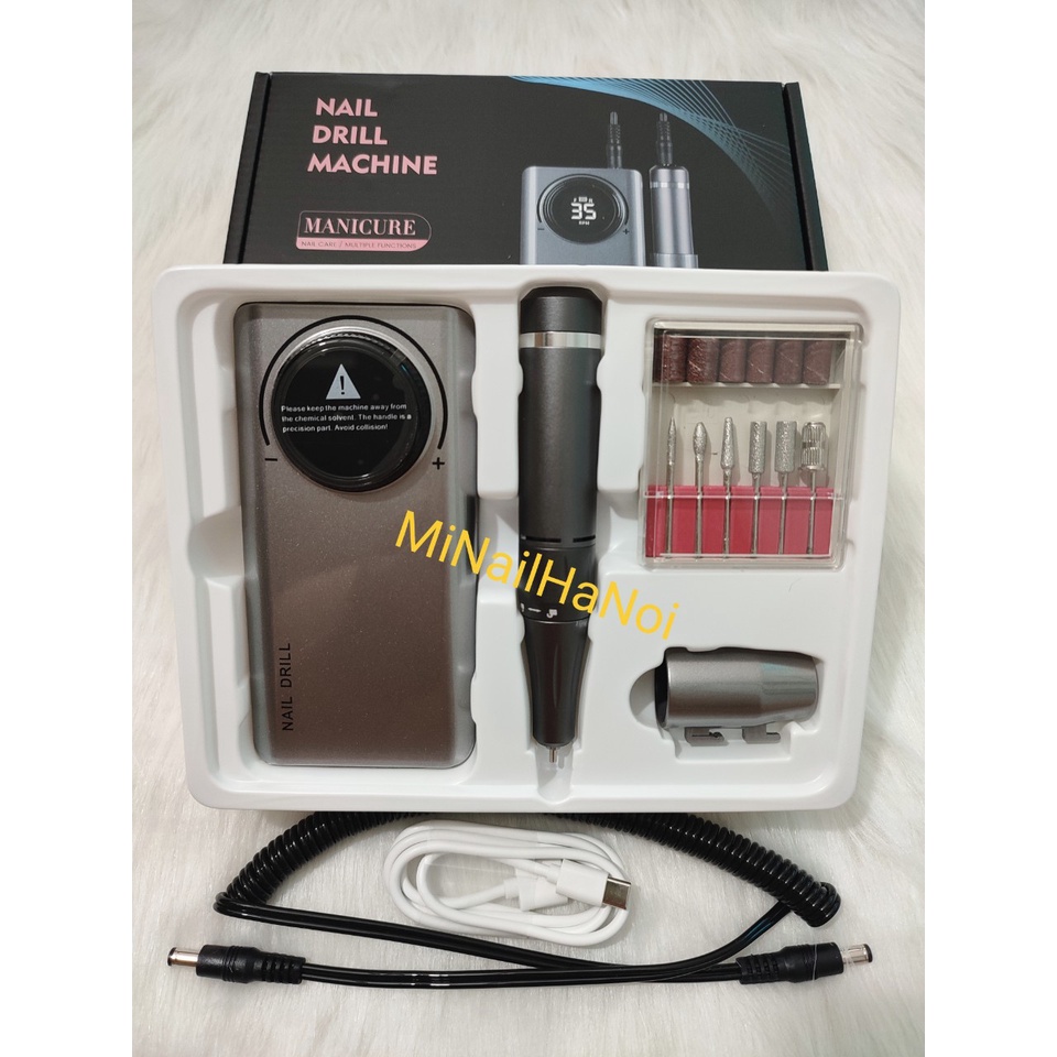 Máy mài Móng Tích Điện Nail Drill V-201 / 35000 / vòng / phút siêu khỏe