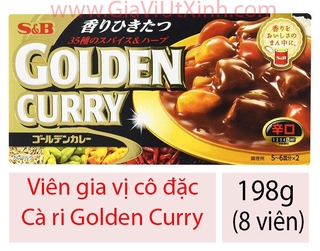 [CHÍNH HÃNG] VIÊN CÀ RI CÔ ĐẶC NHẬT BẢN 198G - JAPAN S&B GOLDEN CURRY
