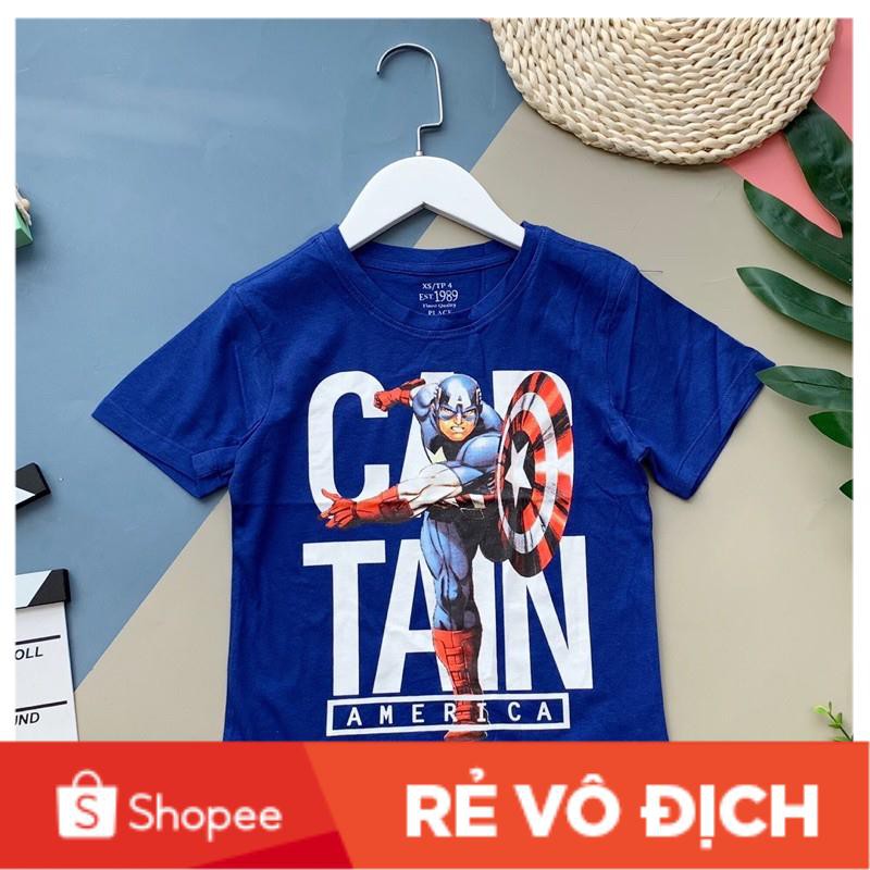 Áo cộc tay bé trai from thường sz 4-14T dành cho bạn 20-45kg. Chất cotton mềm mịn, thoáng mát