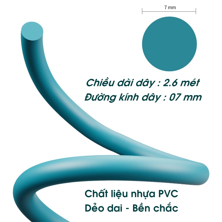 Dây Nhảy Thể Lực Không Dây DN/03 Giá Rẻ Phù Hợp Trẻ Em Người Lớn Tập Thể Thao Gym