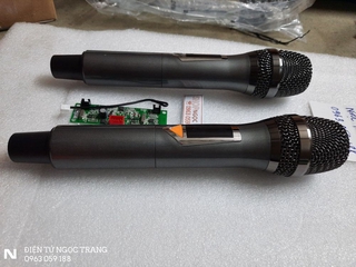 Micro không dây cho loa kéo uhf điều chỉnh tần số - giá 1 cặp