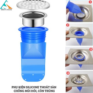 Phụ kiện Silicone lắp thoát sàn chống mùi hôi vi khuẩn trào ngược lên