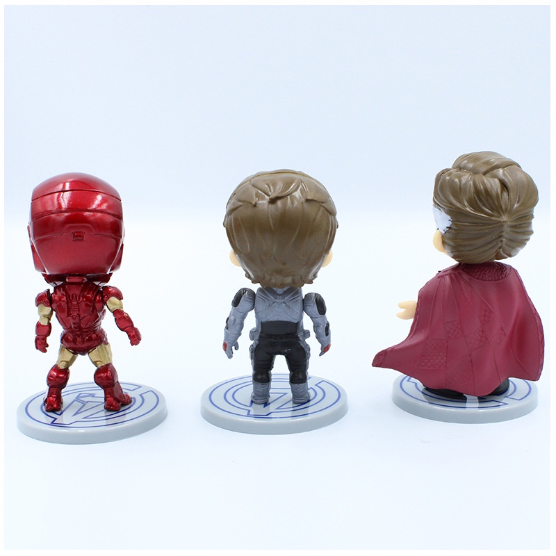 [Set E] Mô hình nhân vật Marvel comic Captian Marvel - Iron Man - Spider Man - Bucky - Thanos - Doctor Strange