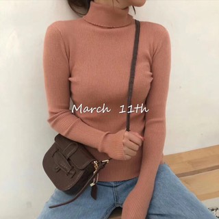 Áo len tăm cổ lọ