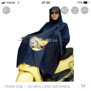 Áo Mưa Rando - PC vải best có kiếng