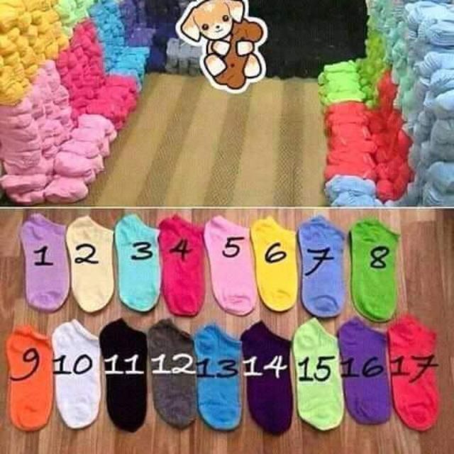 Tất trơn nhiều màu sắc