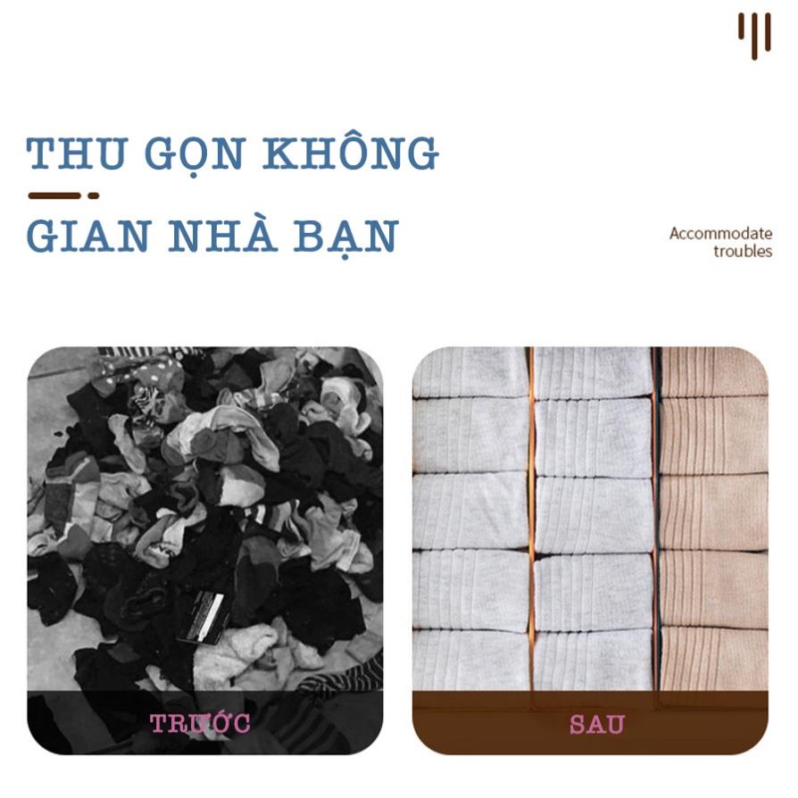 Hộp Đựng Đồ Lót, Tất Vớ Bằng Nhựa Chia Ngăn Gọn Gàng Nhiều Màu P010 [Rẻ]