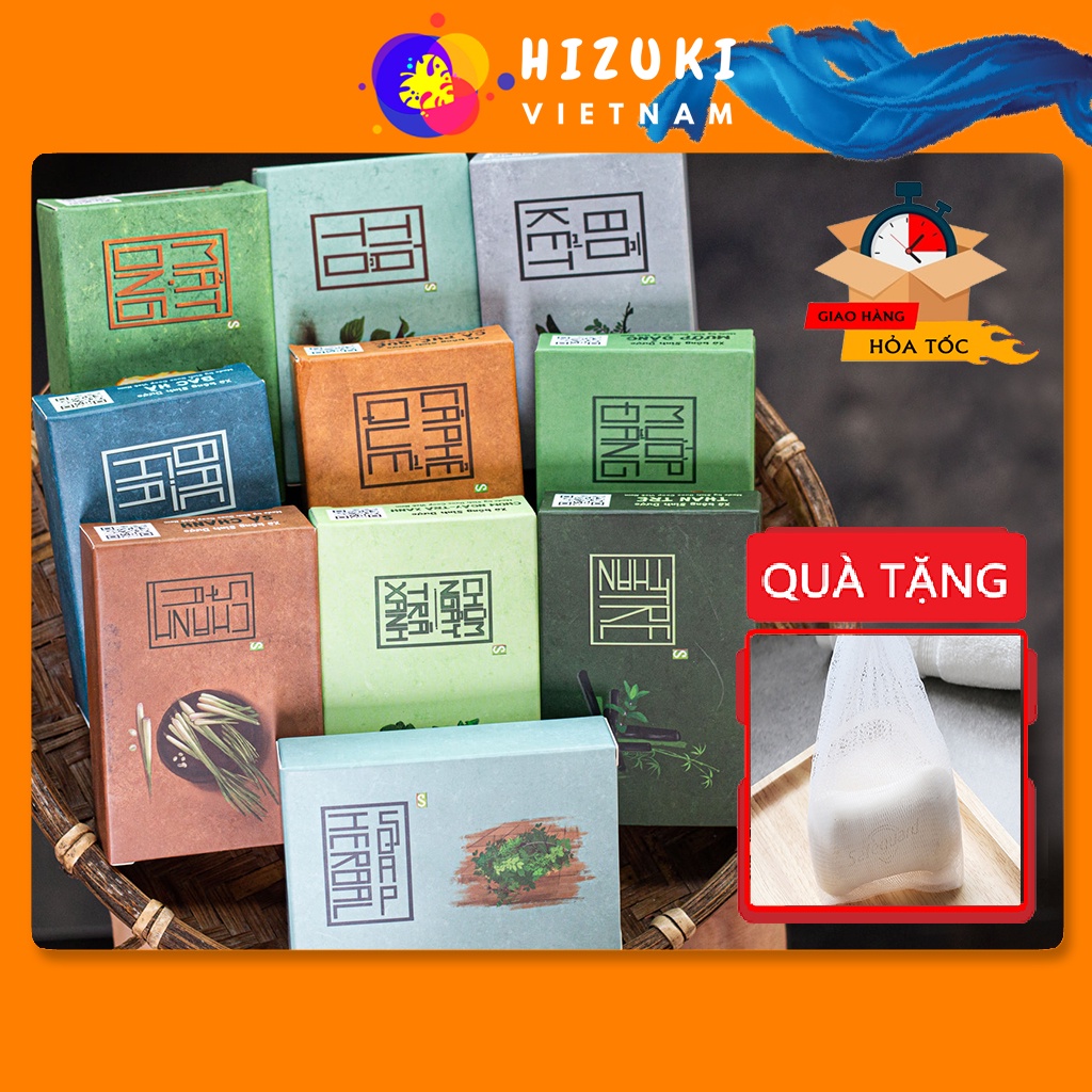 Xà Bông Sinh Dược giảm mụn lưng, giảm thâm, sáng da chiết xuất 100% thiên nhiên cục 100gr