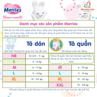 Bỉm Merries ♥️ FREESHIP ♥️ Bỉm Dán Nội Địa Nhật Cộng miếng NB96/S88/M68/L58 (Date Mới)