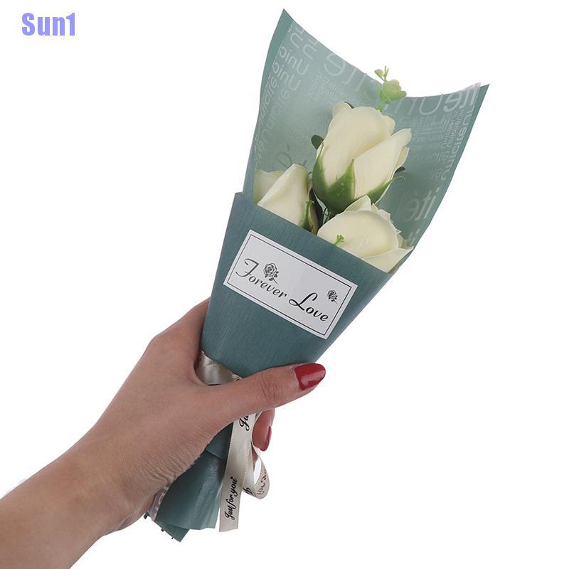 Bó 3 bông hoa hồng xà phòng xinh xắn làm quà tặng ngày của mẹ