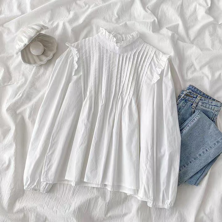 Áo babydoll viền bèo cánh tiên Hương Su - PVN2492