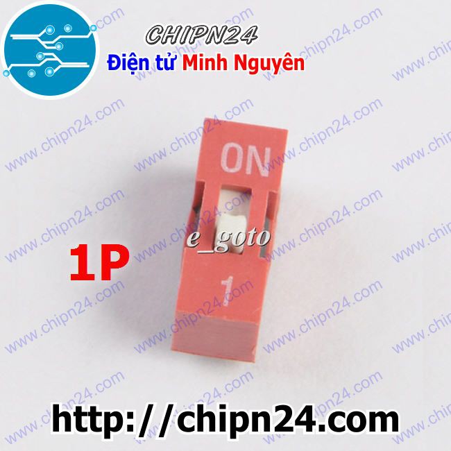 [4 CÁI] Công tắc bit 1p ĐỎ (Switch 1)