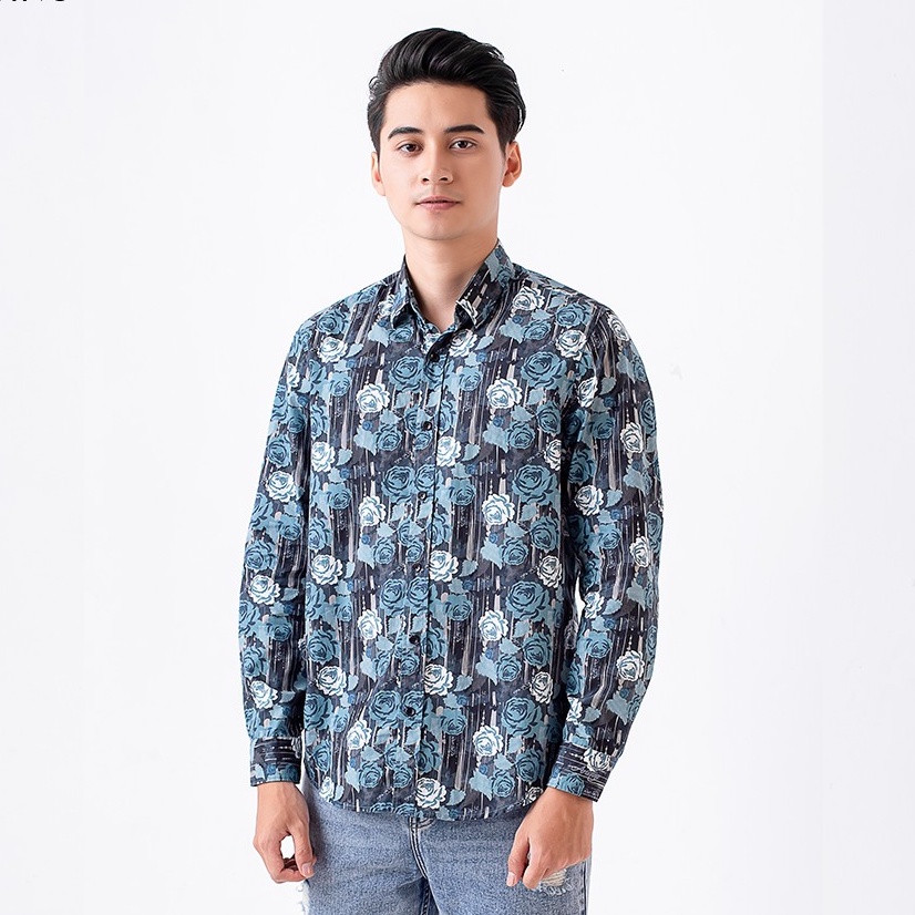 Áo sơ mi nam dài tay ARISTINO họa tiết cách điệu, tinh tế, chất cotton mềm mại, thoát ẩm tốt- ALSM2109