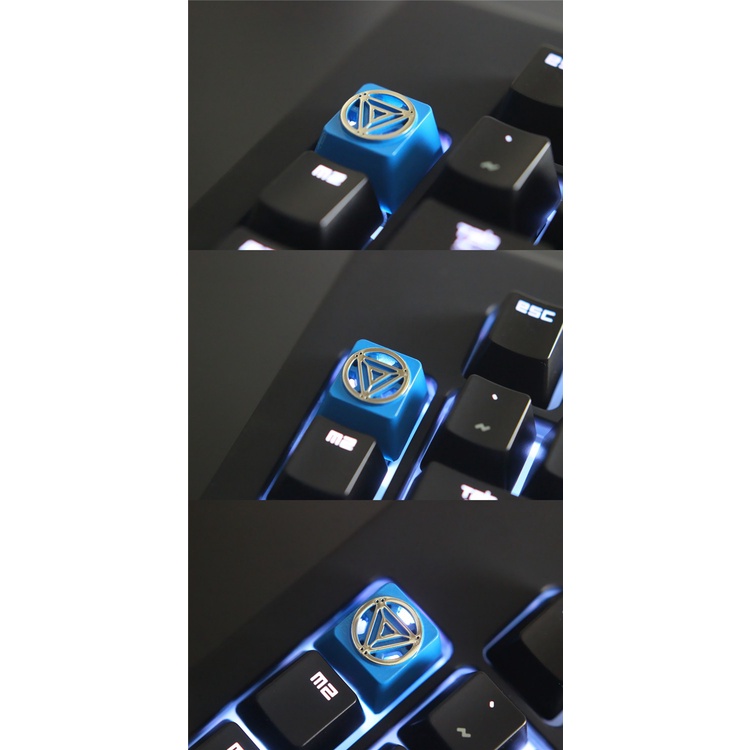 Keycap cho bàn phím cơ hợp kim nhôm mẫu lò hạt nhân Ironman - Kicap