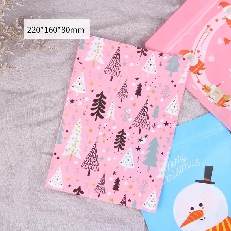 Túi zip Noel. Size 22*16+8cm (50 túi/xấp)