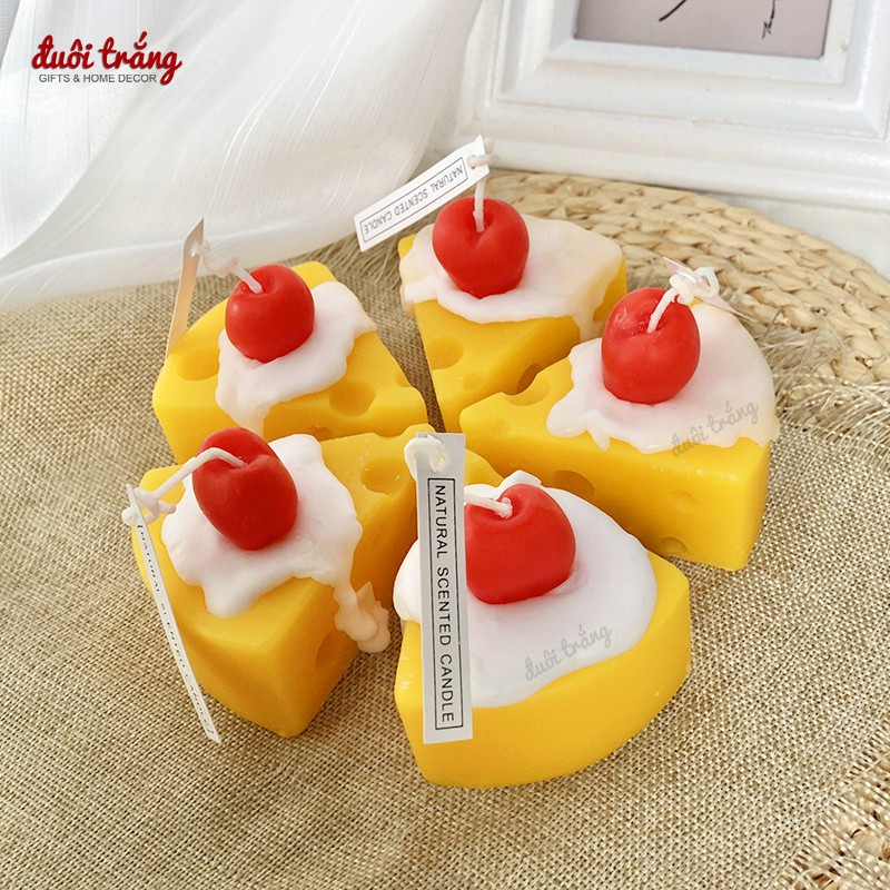 Nến INS Hàn quốc hình Cam, Chanh, Cheese Cherry các mẫu