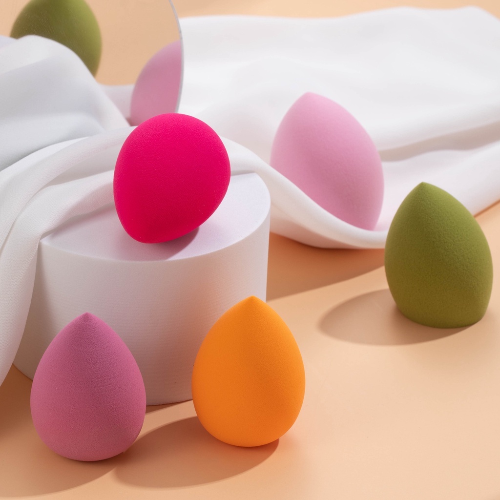 Bông Mút Trang Điểm Tán Kem Mềm Mại Tiện Dụng Hình Giọt Nước Tông Màu Pastel Giao Ngẫu Nhiên Winwin271297