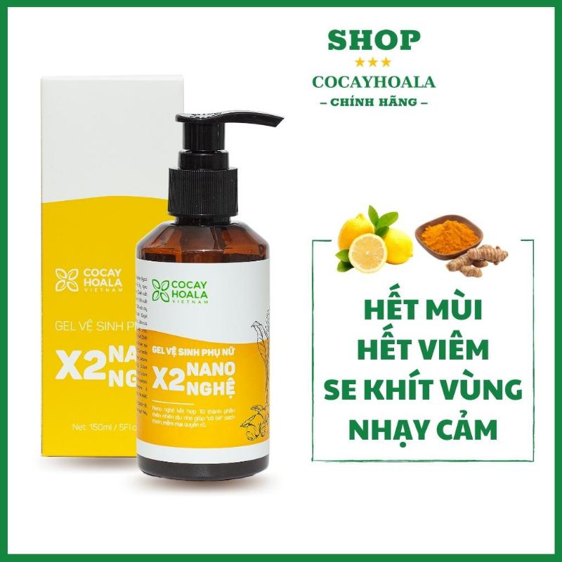 DUNG DỊCH VỆ SINH GIẢM NGỨA X2NANO NGHỆ CỎ CÂY HOA LÁ