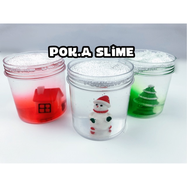 Slime Snowball Trio (bộ 3) - chất clear floam slime