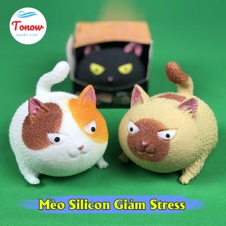 Mèo Silicon Giảm Stress chất liệu co giãn siêu dẻo Tonow – Đồ chơi mèo ngộ nghĩnh cực thú vị