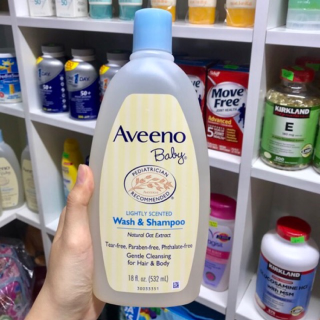 Sữa tắm và dầu gội aveeno (Mỹ) dành cho em bé