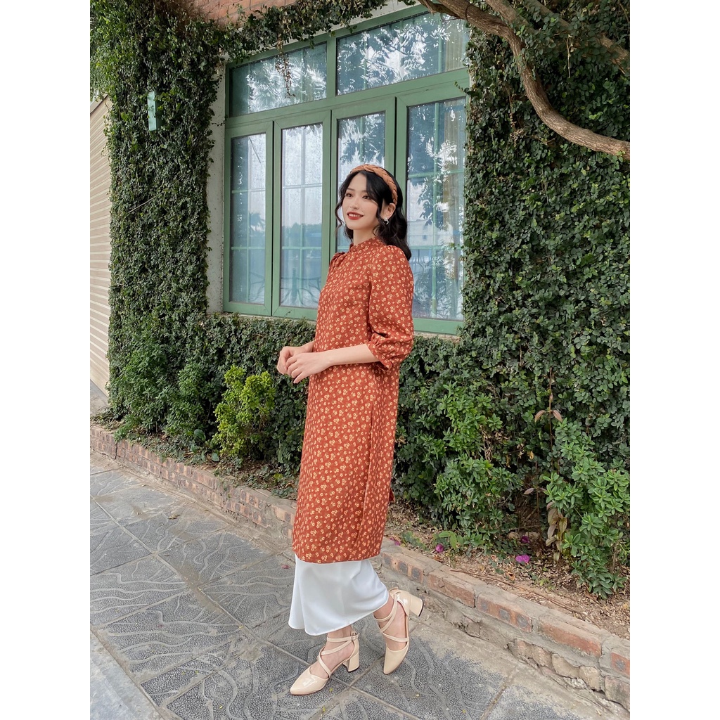 [HÀNG CÓ SẴN] Áo Dài Như Ý Đặc Biệt May Boutique màu Cam Freesize SAD21D_112.002-OR-F