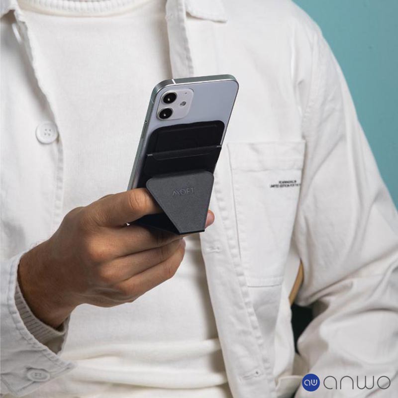 Giá Đỡ Điện Thoại & Ví Đựng Thẻ MOFT Snap-On MagSafe iPhone Series 12, Sử Dụng Từ Tính Không Keo Dán Có Khe Để Thẻ