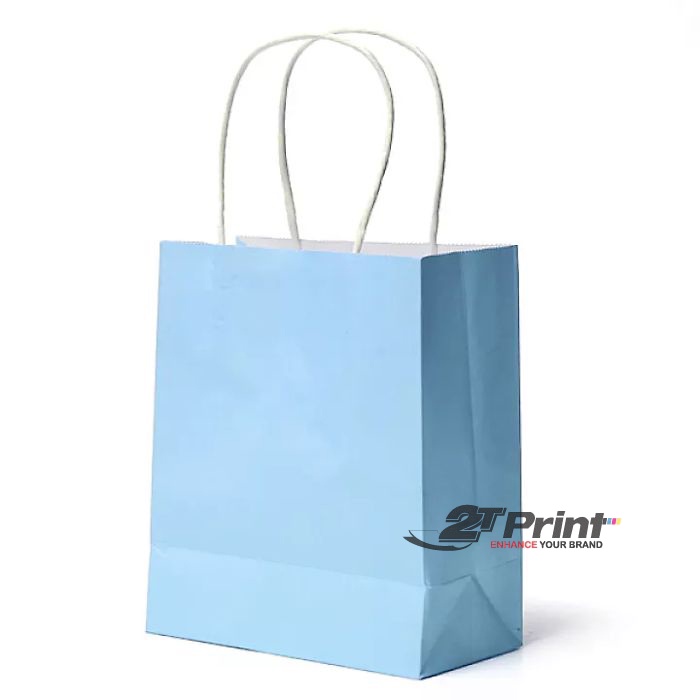 Túi giấy quai xoắn kích cỡ 29x24x10cm, màu trắng, xanh, hồng, in màu đẹp, giấy kraft , túi đựng quà tặng, đựng mỹ phẩm