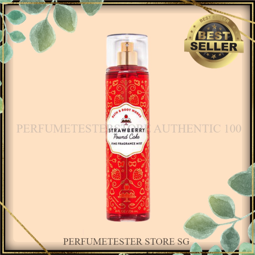 Xịt toàn thân Body Mist Bath &amp; Body Works - Strawberry Poundcake 30ml/50ml/100ml ⁻ ᴾᴱᴿᶠᵁᴹᴱᵀᴱˢᵀᴱᴿˢᵀᴼᴿᴱˢᴳ ⁻