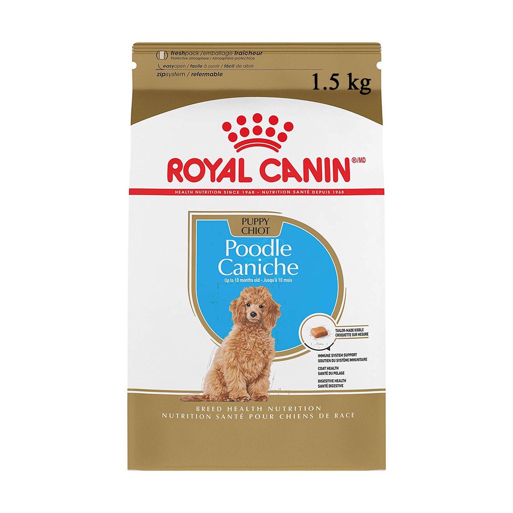 Thức ăn hạt cho Poodle Puppy và Adult Royal Canin Poodle Puppy bao 1,5kg