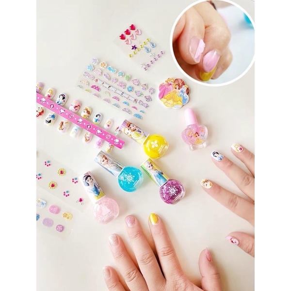 BỘ Đồ Chơi Làm Nail Làm Móng - Sơn Móng , Móng Tay Giả - Hoạt Hình Disney dành cho bé