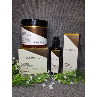 Combo Hấp tóc ủ tóc karsilk & Tinh dầu dưỡng karsilk