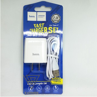 Bộ sạc nhanh hoco c72, dây sạc 1m, android 1 cổng type-c