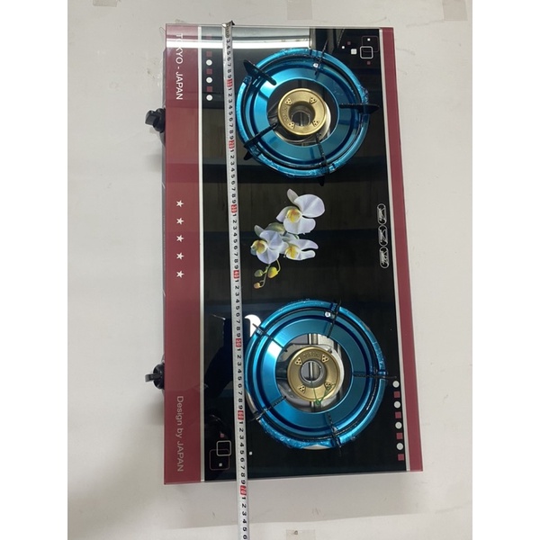 Bếp Bếp ga đôi- KIMOTO-Ki-700GL bếp gas đôi dương kính