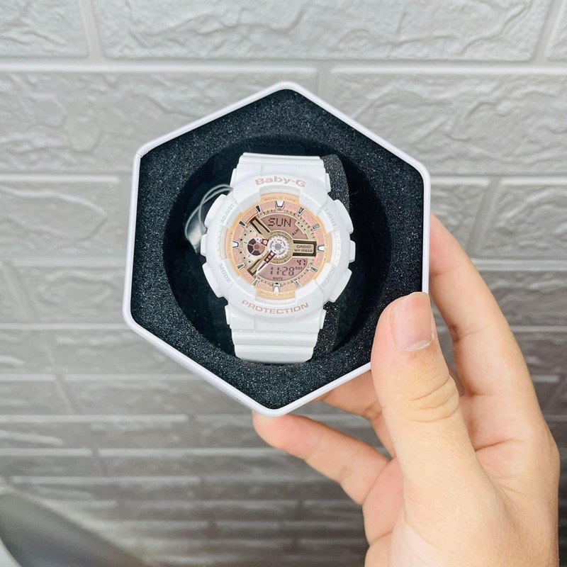 Đồng hồ casio nữ baby G Ba-110-7a1 chính hãng new fullbox