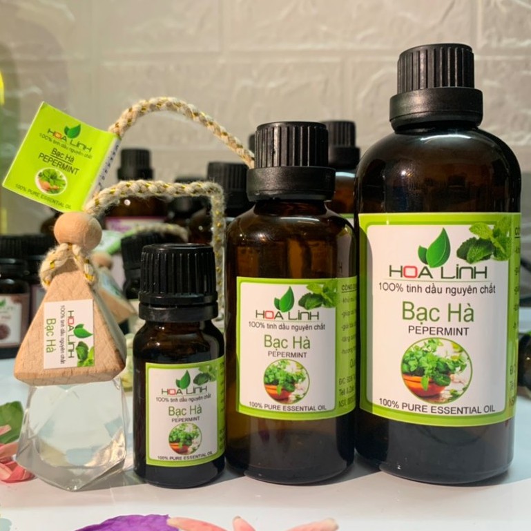 Tinh Dầu Bạc Hà Hoa Linh Nguyên Chất 100% Chai 100Ml