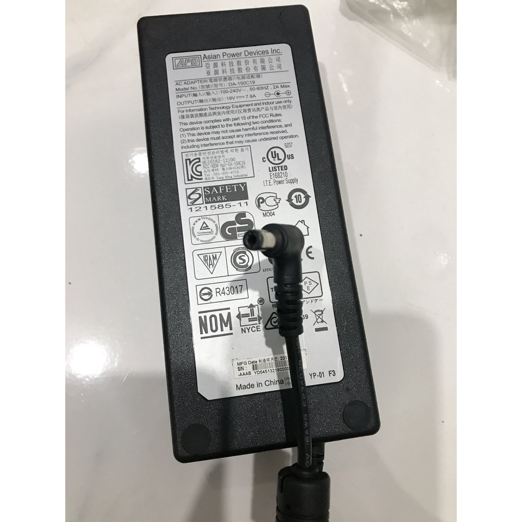 Sạc ( Adapter ) Laptop 19V 7.9A 150W Jack 5.5x2.5mm