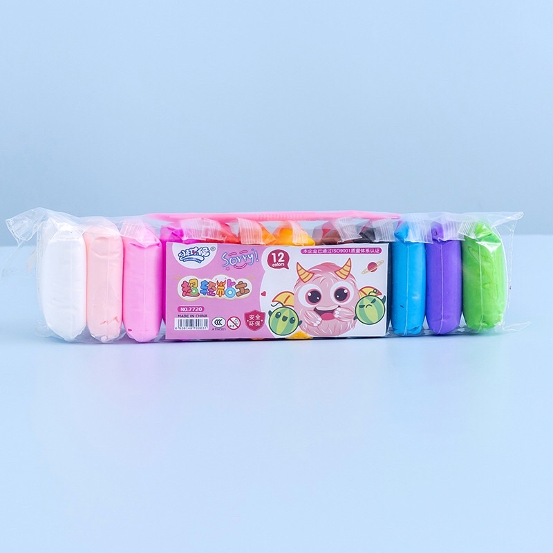 Đất nặn đất sét tự khô thành xốp nhiều màu Softclay đồ chơi an toàn cho bé CAMI KIDS