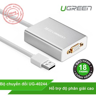 Mua Cáp chuyễn USB 2.0 to Vga Cao Cấp Ugreen 40244 Chính Hãng