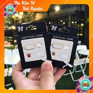 Bộ Combo Vòng Bảo Vệ Camera, Nút Home Cảm Biến Vân Tay, Nút Gắn Che Bụi Cho IPHONE X, XS MAX, 7PLUS, 8 PLUS