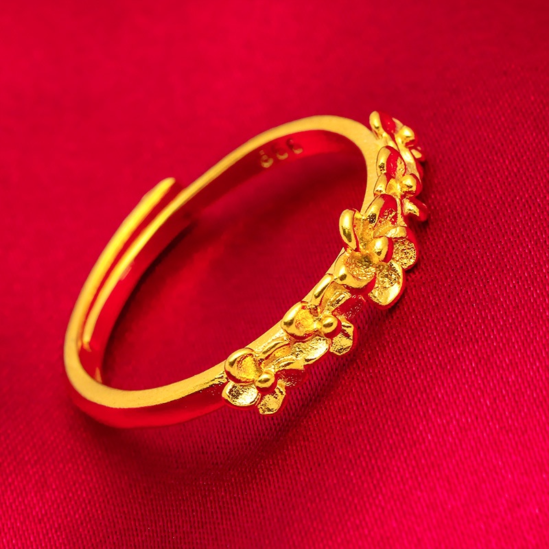 Vintage style 24K gold plated ring