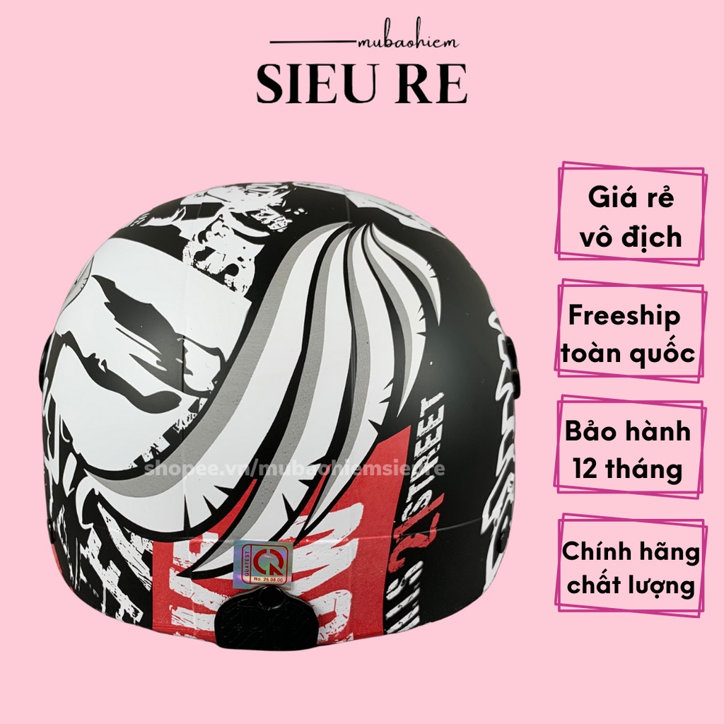 Mũ bảo hiểm nửa đầu chính hãng nhúng cacbon tem S32 , nón bảo hiểm đa dạng màu sắc sơn xịn 2K phủ nano phù hợp cả nam nữ