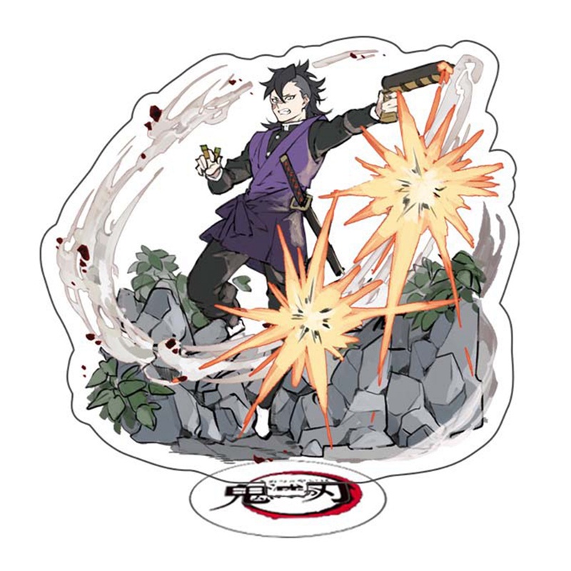 Mô hình nhân vật anime Demon Slayer Kimetsu No Yaiba Rengoku Kyoujurou làm từ acrylic kích thước 15cm