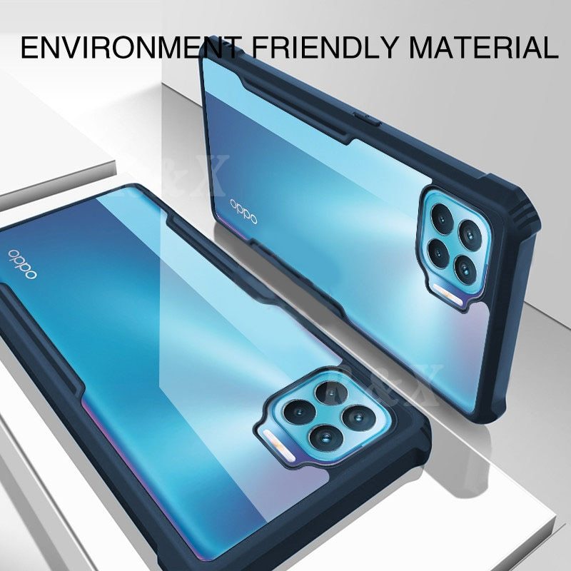 Ốp Lưng Chống Sốc Trong Suốt Cho Oppo A52 A92 A3S A5 A9 A5S A7 A12E A31 A91 A53 Reno 4 3 2f F17 F9 Pro