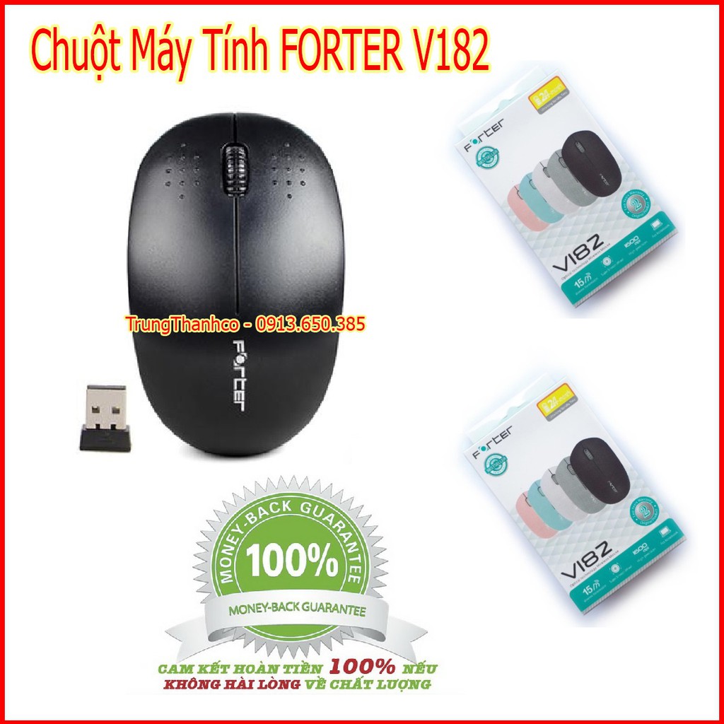 Chuột Máy Tính Không Dây FORTER V182